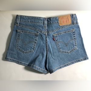 Vintage Levi's Ladies/Girls Blue Jean Shorts Superlow Stretch Size 3
